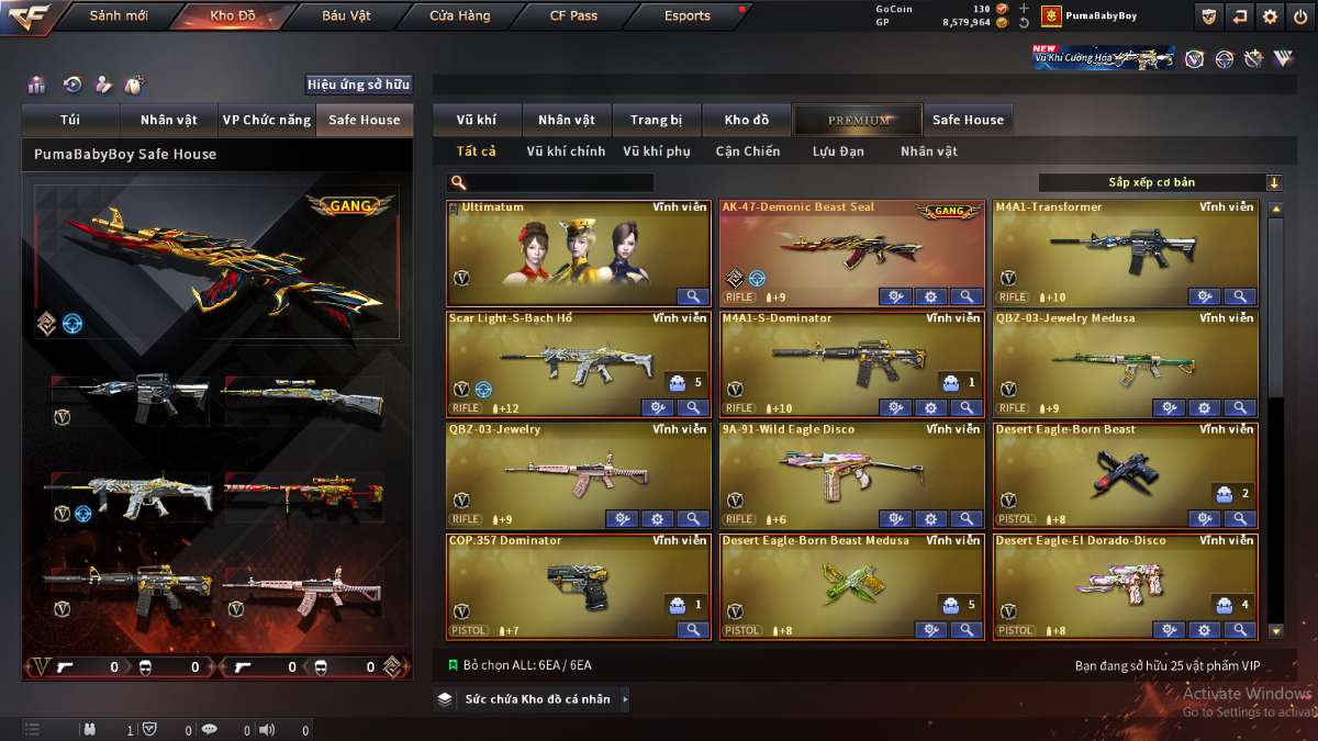 shop acc cf uy tin gia re